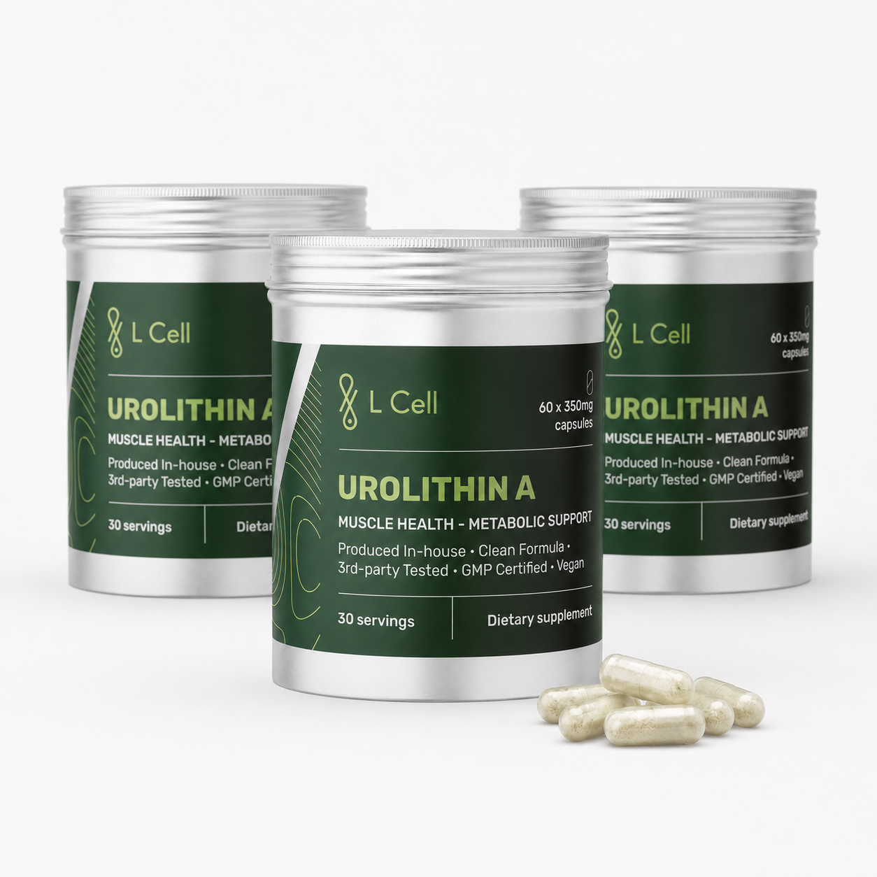 Urolithin A Capsules — 3 bottles